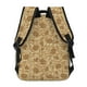 thumbnail image 4 of Disketp Brown Flowers Mochila Estampada para Hombre y Mujer – Mochila Ligera Clásica con Múltiples Bolsillos para Universidad, Trabajo y Viajes-One Size, 4 of 5