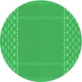 thumbnail image 1 of Ahgly Company Machine Washable Indoor Round Transitional Neon Green Area Rugs, 7' Round, 1 of 7