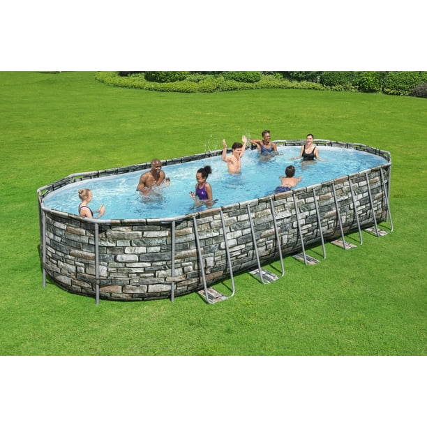Coleman Power Steel 26' x 12' x 52” Oval Above Ground Pool Set 