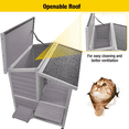 thumbnail image 5 of Aivituvin Outdoor Cat House Wooden Winter Weatherproof Feral Cat Shelter with Balcony, 5 of 8