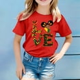 thumbnail image 2 of Jamsmile Toddlers Girls T-Shirts Graphic Love Letters Print Graphic Tee Shirts Comfy Round Neck Tops Summer Child Girls Tshirts, 2 of 4