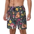 thumbnail image 2 of Haiem Mushrooms Snails Butterflies Men'S Quick-Dry Swim Trunks: Comfortable Beach Shorts With Mesh Lining And Pockets - Ideal For Swimming And Sunbathing 3x-Large, 2 of 9