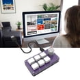 thumbnail image 2 of Transparent purple Mini Keypad Mechanical Keyboard DIY Custom USB Programming E3 J4M9, 2 of 9