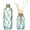 Light Blue, variant on Light Blue Glass Flower Vases Set of 2 Boho Rope Nautical Beach Bottle Decor