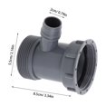 thumbnail image 2 of WHAMVOX Kitchen Sink Drain Fittings Y-Shaped Water Flow Control Dishwasher Adapter 1Set, 2 of 6
