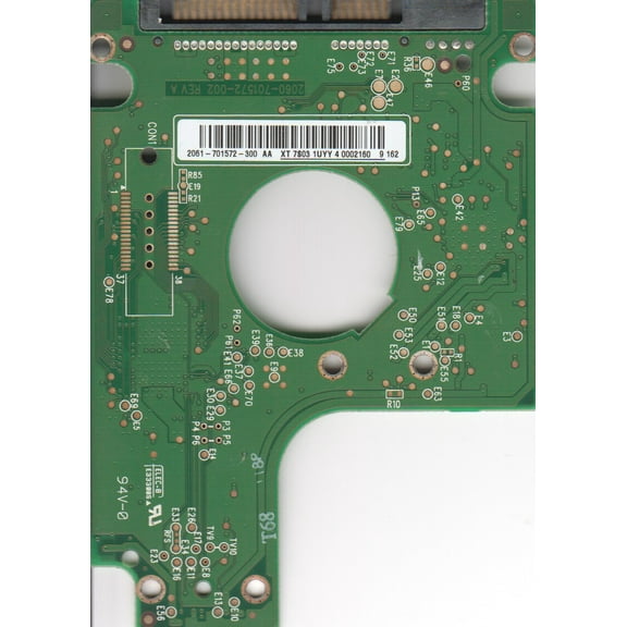 WD5000BEVT-00ZAT0, 2061-701572-300 AA, WD SATA 2.5 PCB