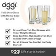 thumbnail image 7 of Oggi Tall Shot Glasses w/Heavy Base, Set 6 - Real Glass Shot Glass Set, Cool & Classic Design Ideal Groomsmen Gifts, Tequila Shot Glasses, Bachelor Party Favors for Men - 2oz / 59ml, 7 of 7