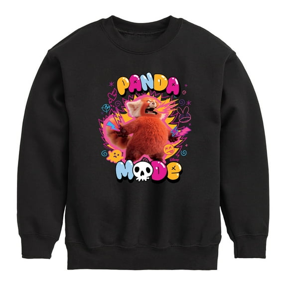 Turning Red - Panda Mode - Youth Crewneck Fleece Sweatshirt