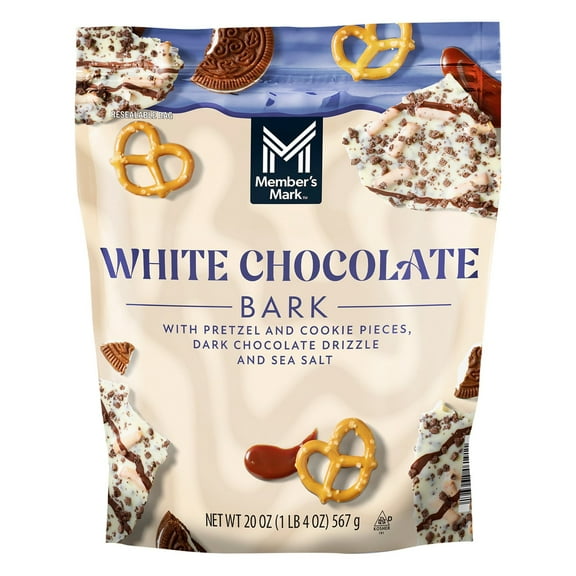 Member's Mark White Chocolate Cookie Crunch Bark, 20 oz.
