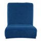 thumbnail image 1 of Funda elástica de terciopelo para silla de comedor con respaldo corto, funda para taburete de bar Blue_1, 1 of 8
