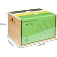 thumbnail image 4 of Letter/Legal Bamboo Acrylic File Box Organizer, Hanging File Folder Storage Boxes, Decorative Document Crate Transparent Filing Bin with Handle for Home Office Desk, 4 of 14