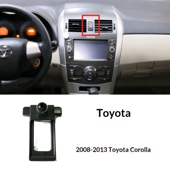 Car Phone Mount Adapter For Toyota 2008-2013 Corolla Holder Stand Mobile Car Cellphone Gravity Bracket Only Base
