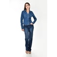 thumbnail image 5 of Camisa denim entallada Roman Fashion /Juvenil, 57331 (Azul medio) azul M, 5 of 5