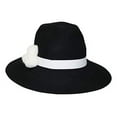 thumbnail image 3 of August Hat It Girl 3 Pom Large Fedora, Black, One Size, 3 of 3