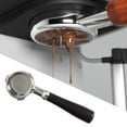 thumbnail image 3 of Abbracc 58mm Coffee Bottomless ,No Base,Semi-Automatic Coffee Machine Replacement Rosewood Handle, 3 of 7