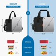 thumbnail image 2 of Bolsa de almuerzo Femuar con aislamiento de 15 litros para adultos, color negro, 2 of 8