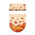 thumbnail image 5 of HELLHERO Maple Leaf Pattern Fits All Toilet Shapes Elastic Bottom Elastic Edge Polyester Toilet Top Cover Hotel Elastic Installation Easy to Clean 17x21 Inches, 5 of 8