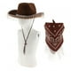 thumbnail image 4 of Sombrero de vaquero con flecos de diamantes de imitación perfecl con pañuelo, 4 of 8