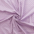 thumbnail image 2 of Lavender White Hearts DBP Fabric - Double Brushed Polyester 4 Way Stretch -  6" Strip, 2 of 3