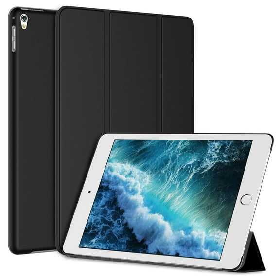iPad Pro 9.7 Case, SuprJETech® the New iPad Pro 9.7 Smart Case Cover for Apple iPad Pro 9.7" 2016 Model with Auto Sleep/Wake (Black)