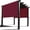 Burgundy, variant on 420D Waterproof Pergola Cover - Universal Outdoor Patio Canopy Replacement, 105" W x 210" L - Sun & Rain Protection for Furniture