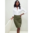 thumbnail image 2 of Jessica London Women's Plus Size True Fit A-line Denim Short Mini Skirt, 2 of 5