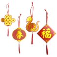 thumbnail image 1 of 4ct Paper Hanging Décor, 1 of 5