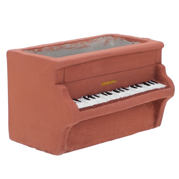 IFANLANDOR Garden Flower Pot Creative Piano Shape Cement Planter Indoor Concrete Planter For Plants Unique Design