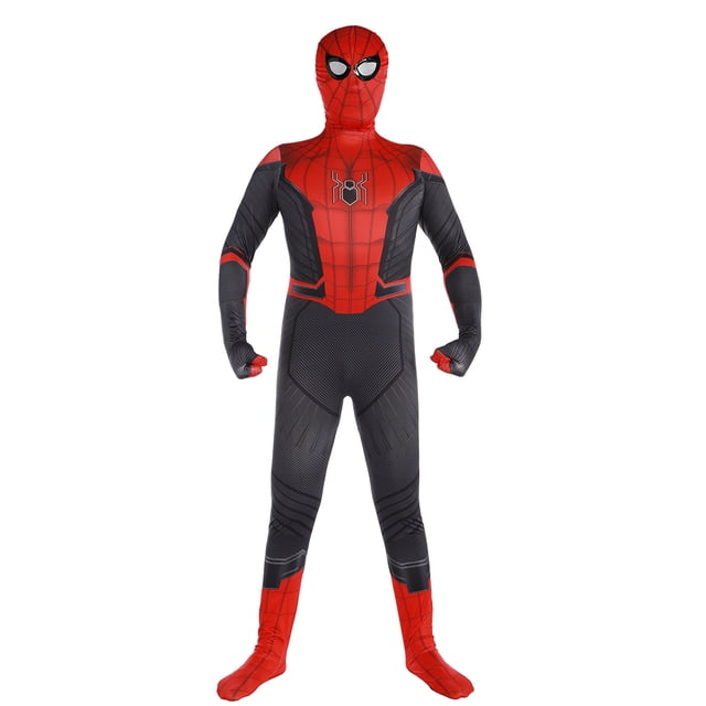 Disfraz de superhéroe de Marvel para niños y adultos, traje de licra, Miles, lejos de casa, Zentai, Spiderman, novedad
