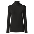 thumbnail image 3 of Women's Solid Color Casual Stretch Slim Fit Base Top For Everyday Wear, 3 of 3