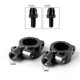 thumbnail image 5 of 2 soportes de espejo para manillar de motocicleta, soporte universal para espejo de manillar de 7/8 pulgadas, soporte de montaje para espejo de 10 mm, abrazadera de aleación de aluminio negra, soporte para espejo de 10 mm * 2 oso de fresa Electrónica, 5 of 5