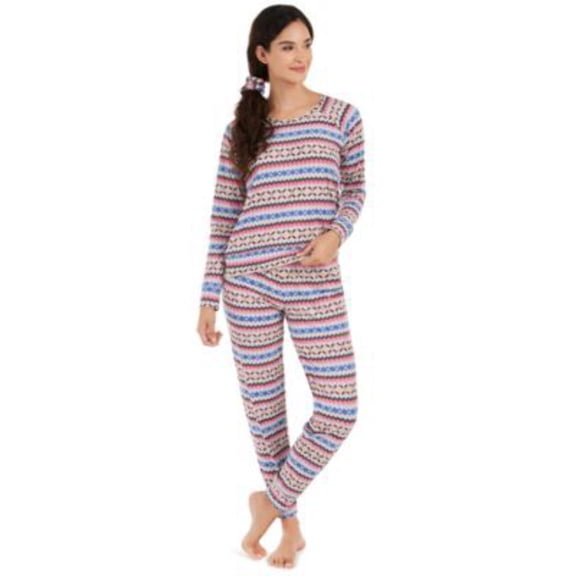 Jenni Printed Pajamas  Hair Scrunchie 3pc Set XS