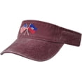 thumbnail image 2 of American and Haiti Flag Unisex Sun Visor Cap Adjustable Empty Top Baseball Cap, 2 of 8