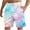 Pink, variant on DDAPJ pyju Big and Tall Swim Trunks Mens Funky Hawaiian Beach Shorts Tie Dye Print Casual Summer Shorts Elastic Waist Drawstring Board Shorts with Pockets Sky Blue XL