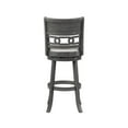 thumbnail image 3 of New Classic Furniture Gia 29" Wood & Fabric Swivel Bar Stool in Gray, 3 of 6