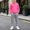 Hot Pink, variant on BRGZLK 2 Piece Outfit for Teen Girls Boys Solid Color Long Sleeve Pullover Hooded Sweatshirt and Jogger Sweatpants Soft Comfort Tracksuit Fall Winter Outfits Dark Blue 12-13 Years