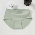 thumbnail image 2 of Women's Briefs High Cut Lace Panties for Women Mesh Panties Postpartum Lace High Waist Pack Variety Active Wear Thongs Leather for Women plus Size Underwear Briefs Seamless Light Green L, 2 of 3