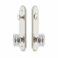 thumbnail image 4 of Grandeur Arc Tall Plate Single Cylinder One Piece Knobset with Baguette Crystal Knob, 4 of 6