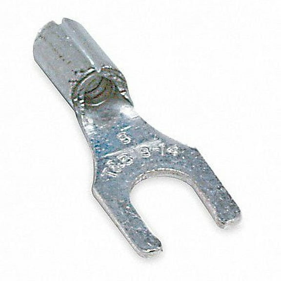 Sta-Kon Fork Terminal,Tin,Copper,Bare,PK50  C10-14FL