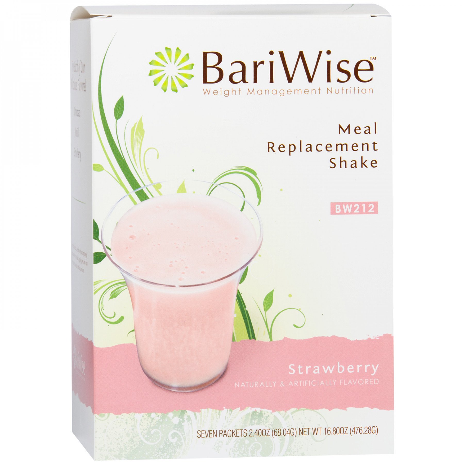 BariWise Meal Replacement High Protein Shake Mix Strawberry (7