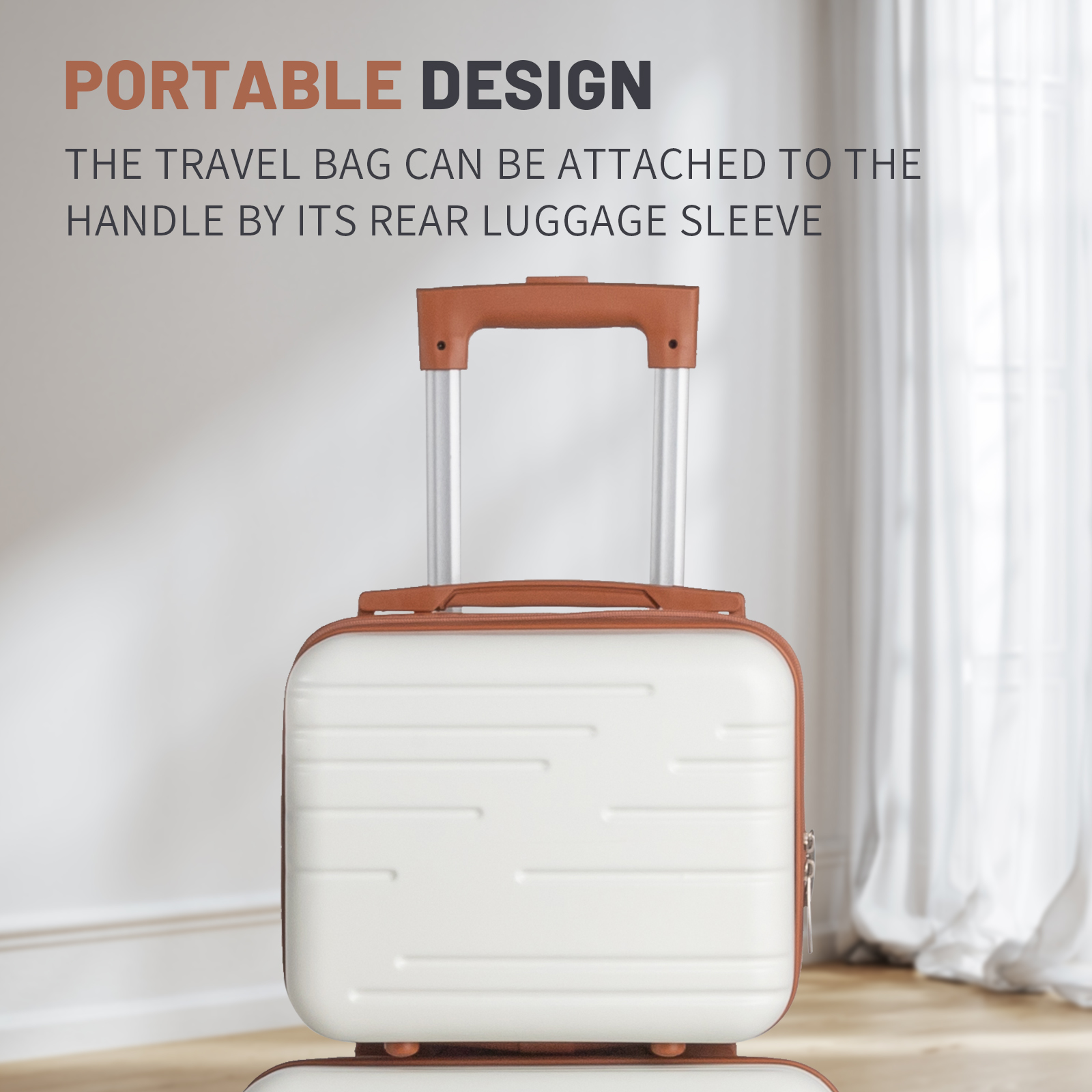Zimtown 5-Piece Hardside Luggage Set with Cosmetic Case photo 7