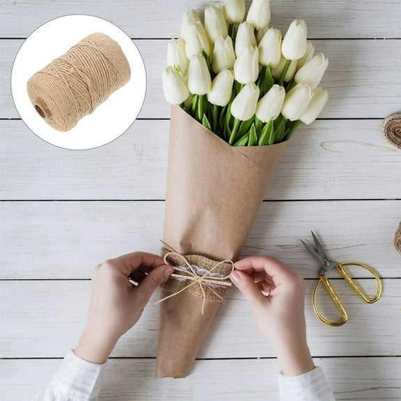 Soimiss Bundling Twine Brown Artists Bow Making 1Set