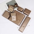 thumbnail image 2 of Joyero de cuero PU cepillado, caja personalizada para anillos, colgantes, collares y pulseras, caja para joyería, caja para embalaje de joyería, 2 of 4