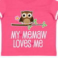 thumbnail image 4 of Inktastic My Memaw Loves Me Grandkids Owl Girls Toddler T-Shirt, 4 of 5