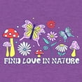 thumbnail image 2 of Girl's Lost Gods Find Love in Nature  Graphic Tee Purple Berry Large, 2 of 4