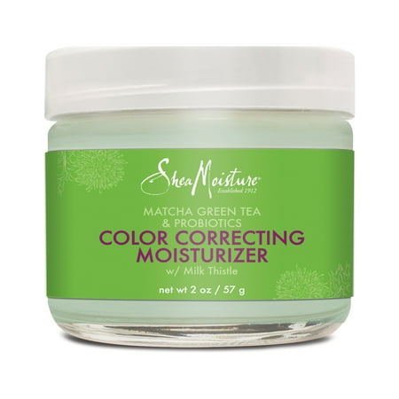 SheaMoisture Matcha Green Tea & Probiotics Color Correcting Moisturizer with Milk Thistle, 2 Oz.