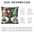 thumbnail image 6 of Ulloord Christmas Pillow Covers Christmas Gift Throw Pillow Case Green Red Seasonal Holiday Cushion Case Decorative Cushion Cover for Home Couch Sofa, 6 of 6