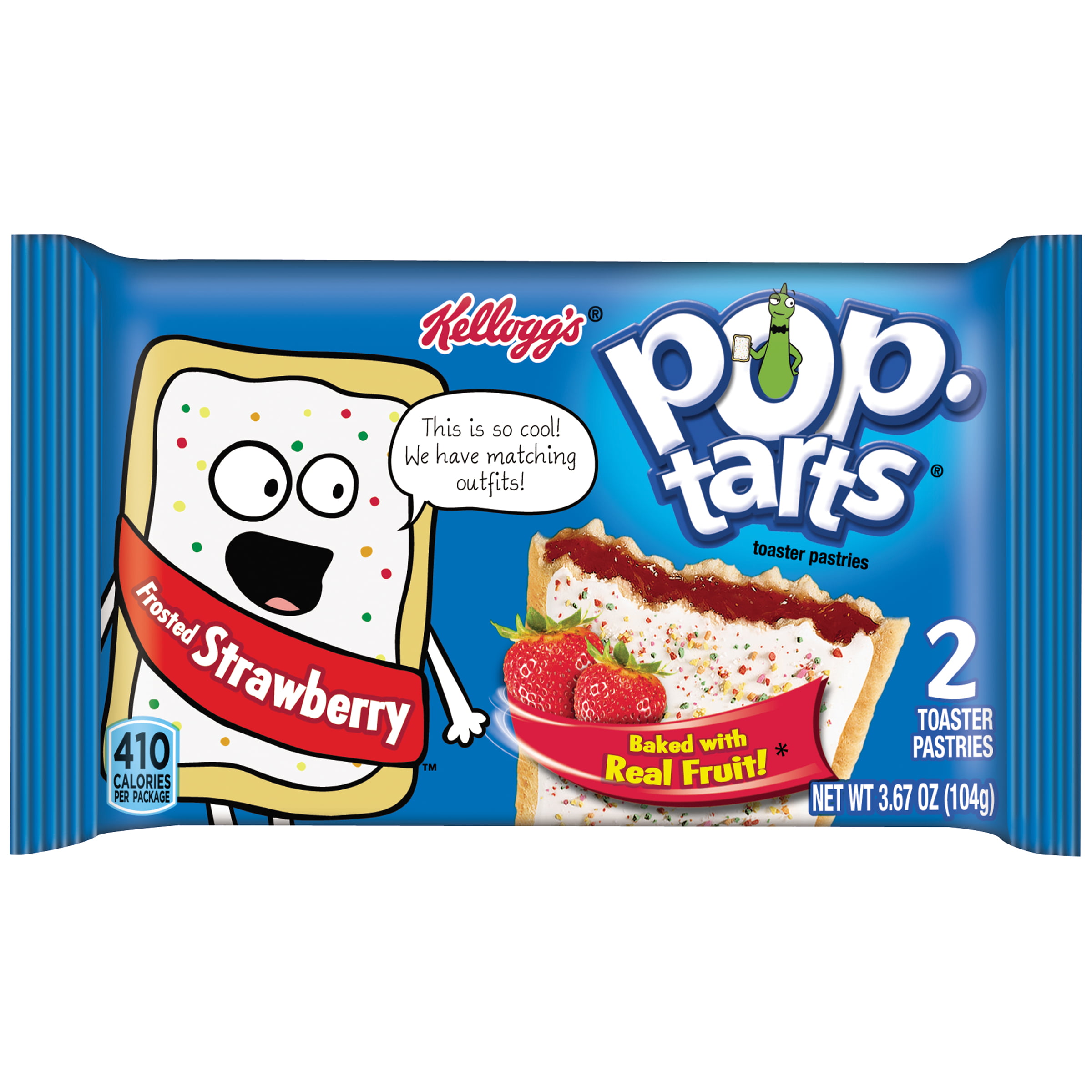 Pop-Tarts Frosted Strawberry Toaster Pastries, 2 count, 3.3 oz - Walmart.com