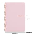 thumbnail image 2 of Academic Planner Hardcover Leather Calendar Planner with Monthly Label Spiral Bound Daily Planner Blue, 2 of 2