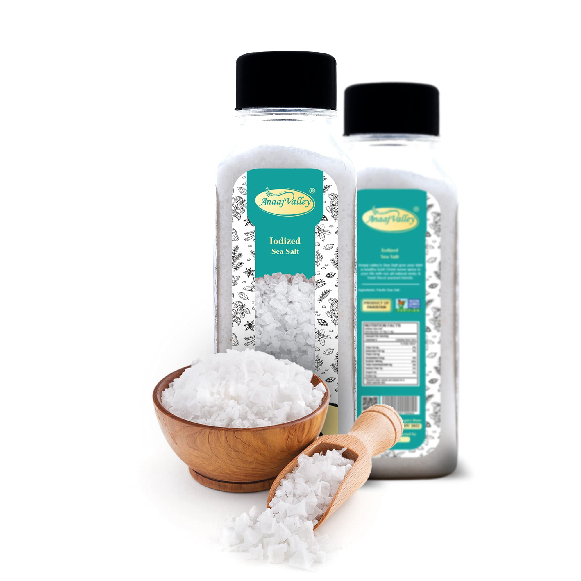 ANAAJ VALLEY Sea Salt 500g Natural Sea Salt Himalayan Cooking Salt